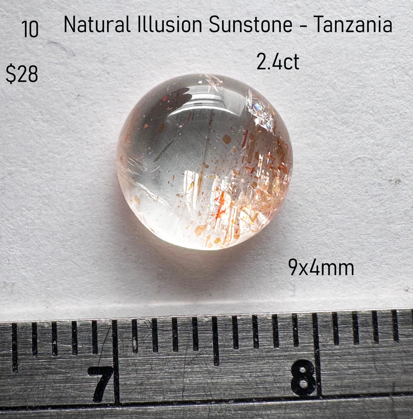 Sunstone - Natural - Tanzania - 2.4ct