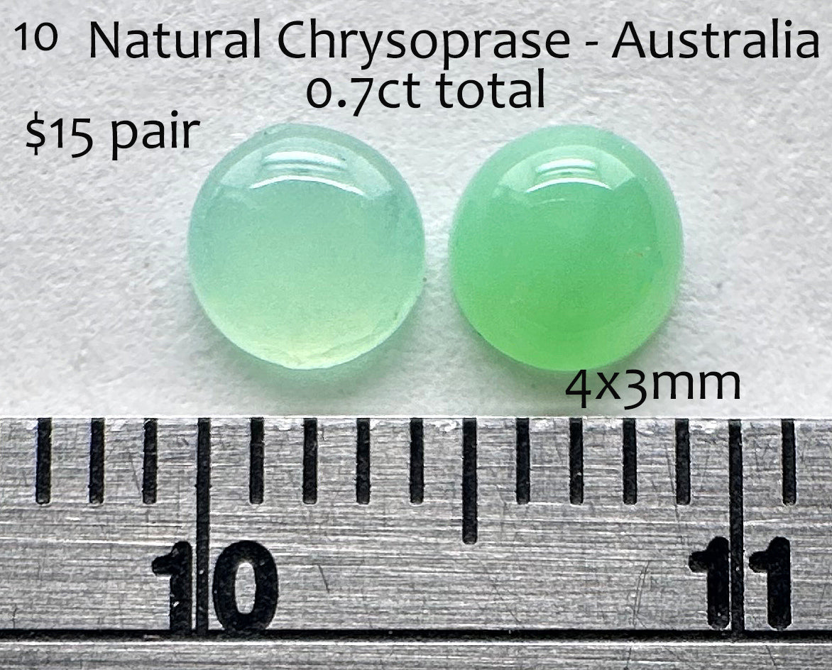 Chrysoprase - Natural - Australia - 0.7ct total