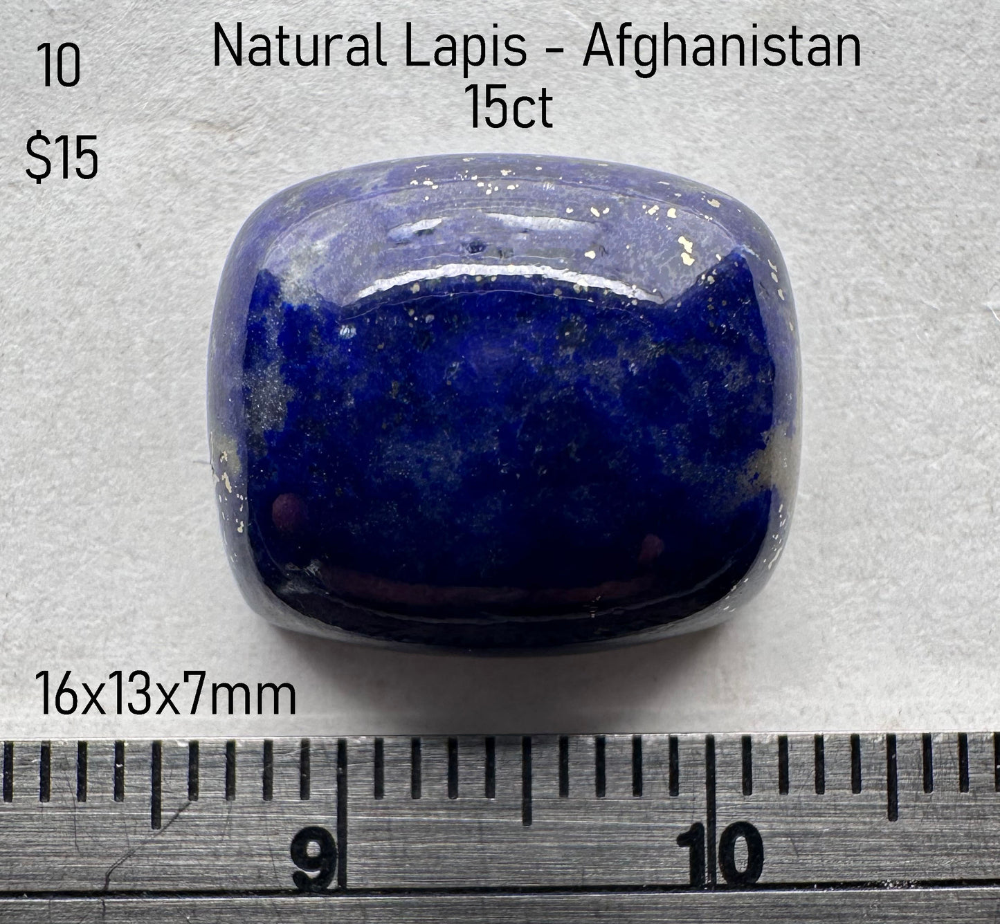 Lapis - Natural - Afghanistan - 15ct