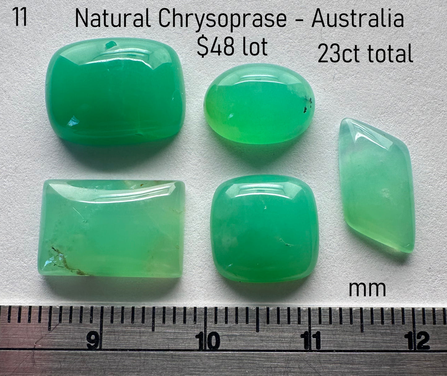 Chrysoprase - Natural - Australia - 23ct total