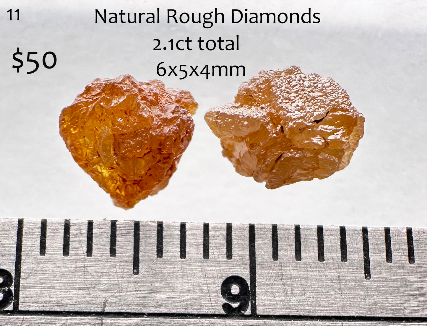 Diamond - Rough - DRC - 2.1ct total