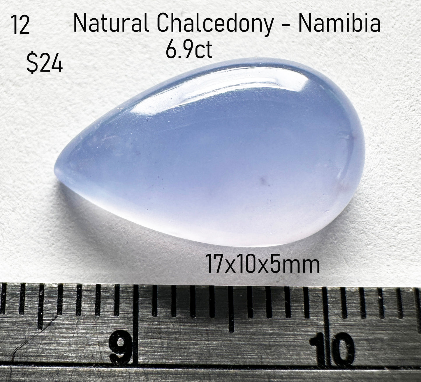 Chalcedony - Natural - Namibia - 6.9ct