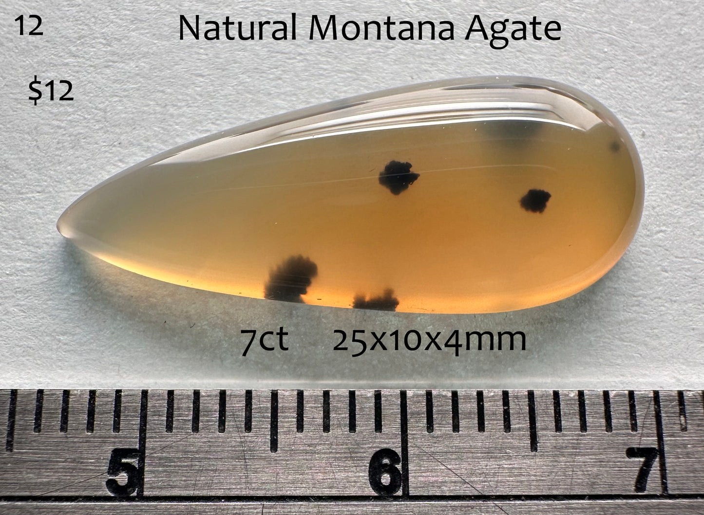 Agate - Natural - Montana - Cabochon - 7ct