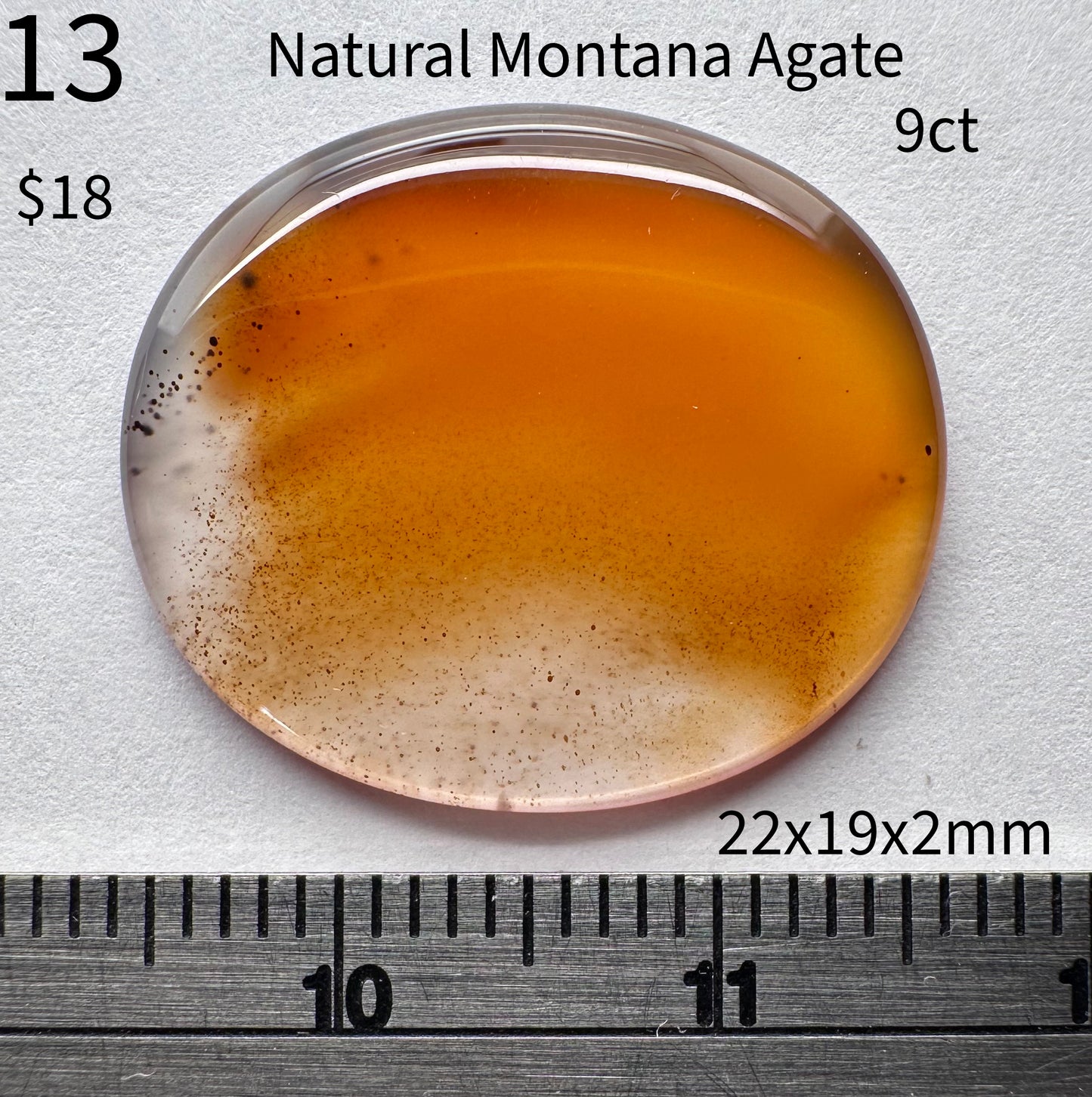 Agate - Natural - Montana - 9ct total