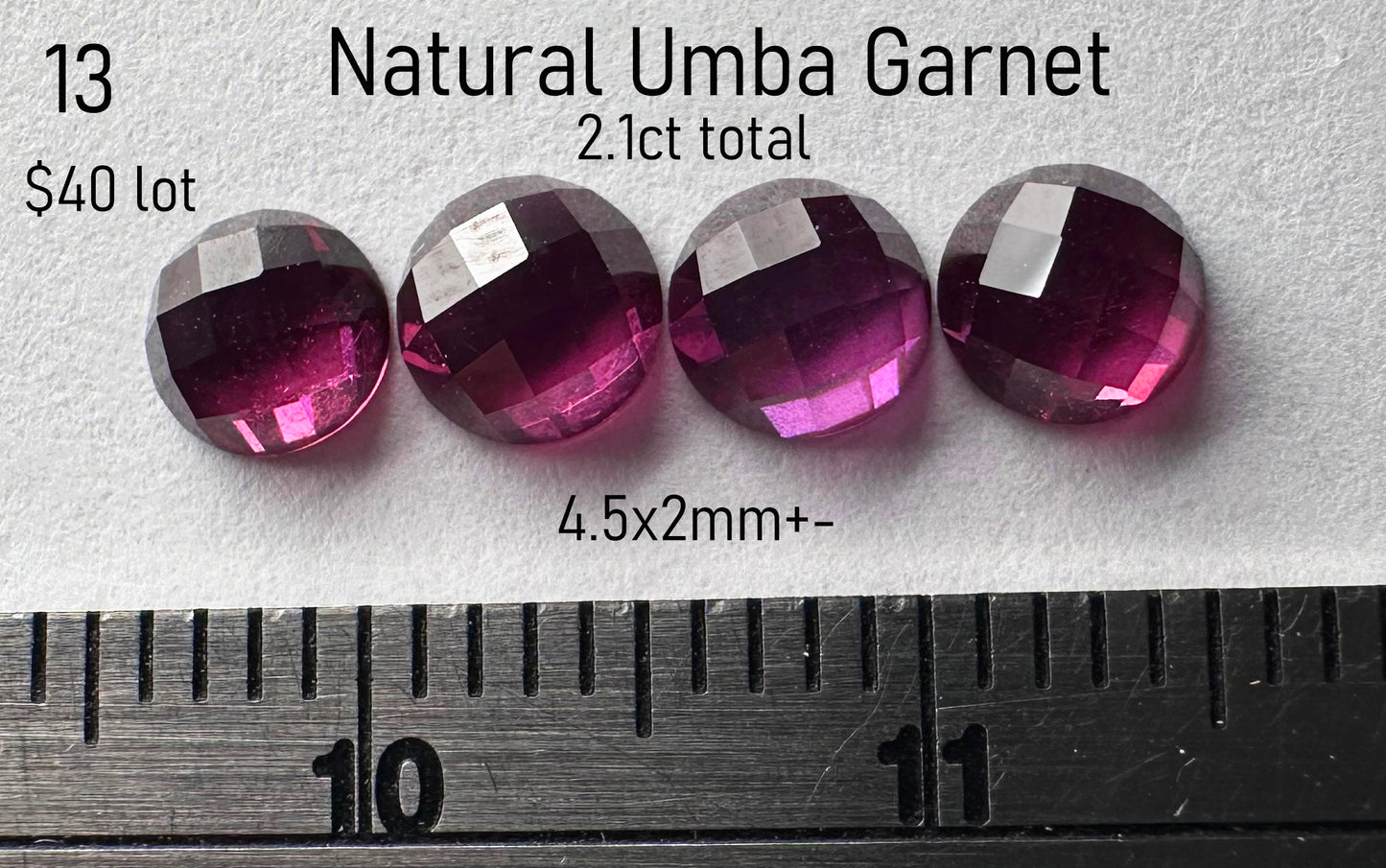 Garnet - Natural - Tanzania - Mahenge - 2.1ct total