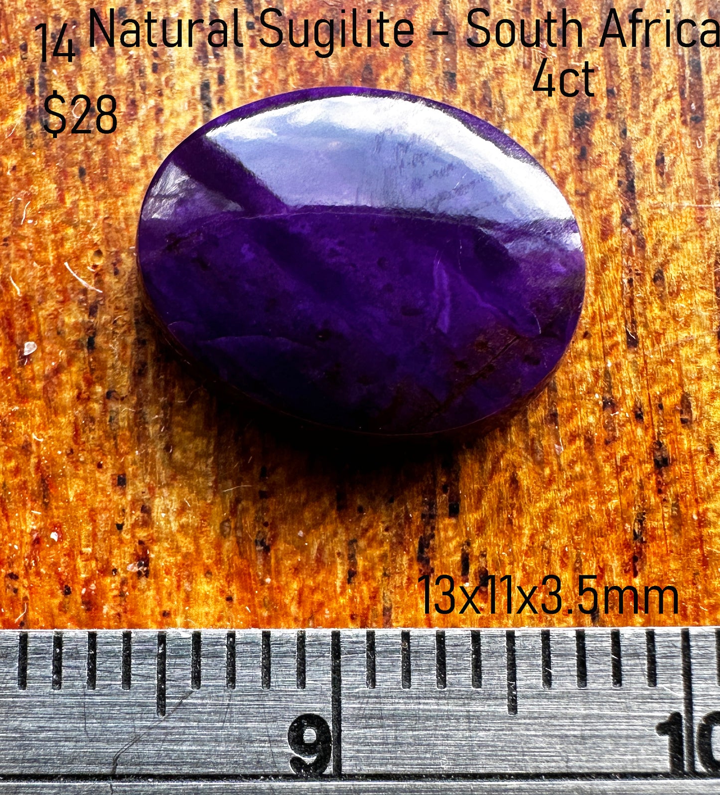 Sugilite - Natural - South Africa -4ct total