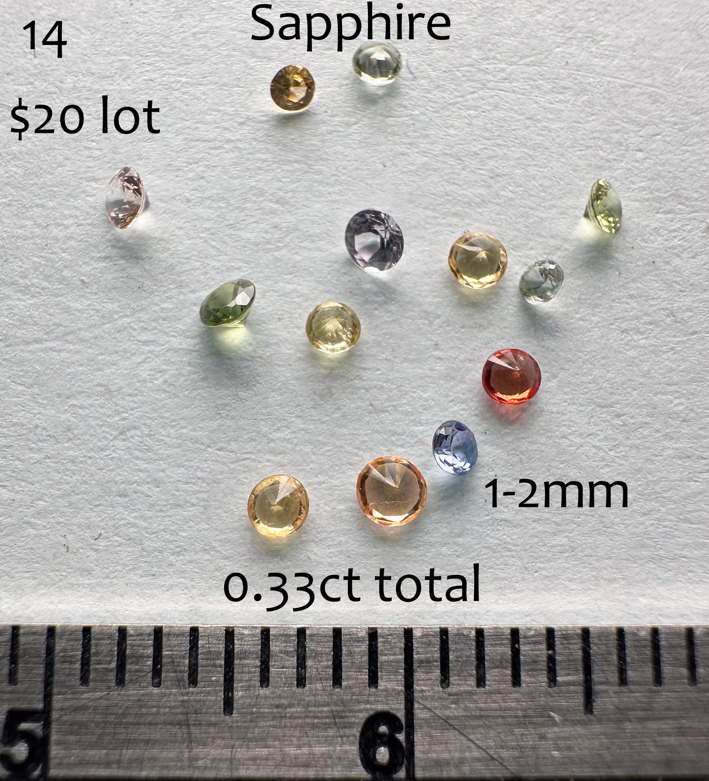 Sapphire - Heated - Faceted - India - 0.33ct total