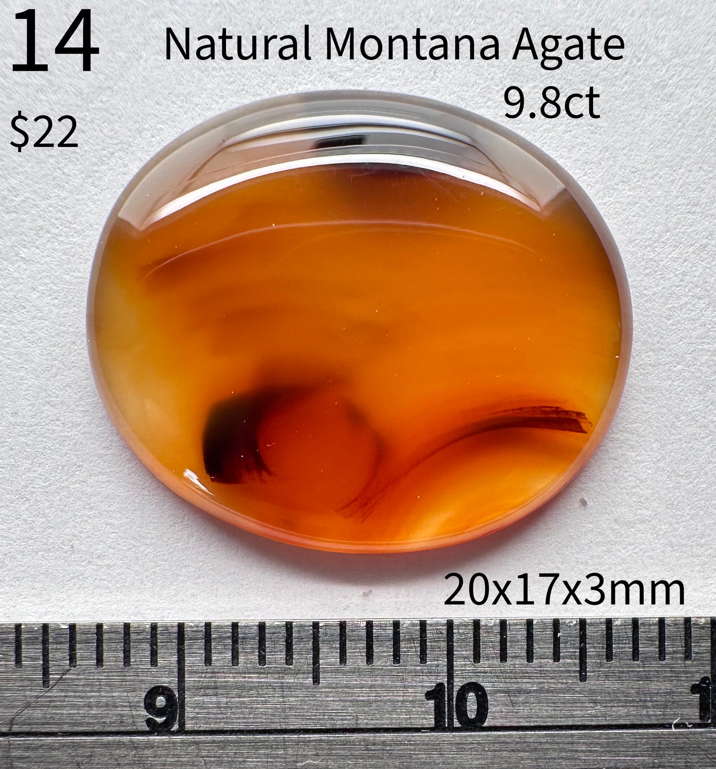 Agate - Natural - Montana - 9.8ct total