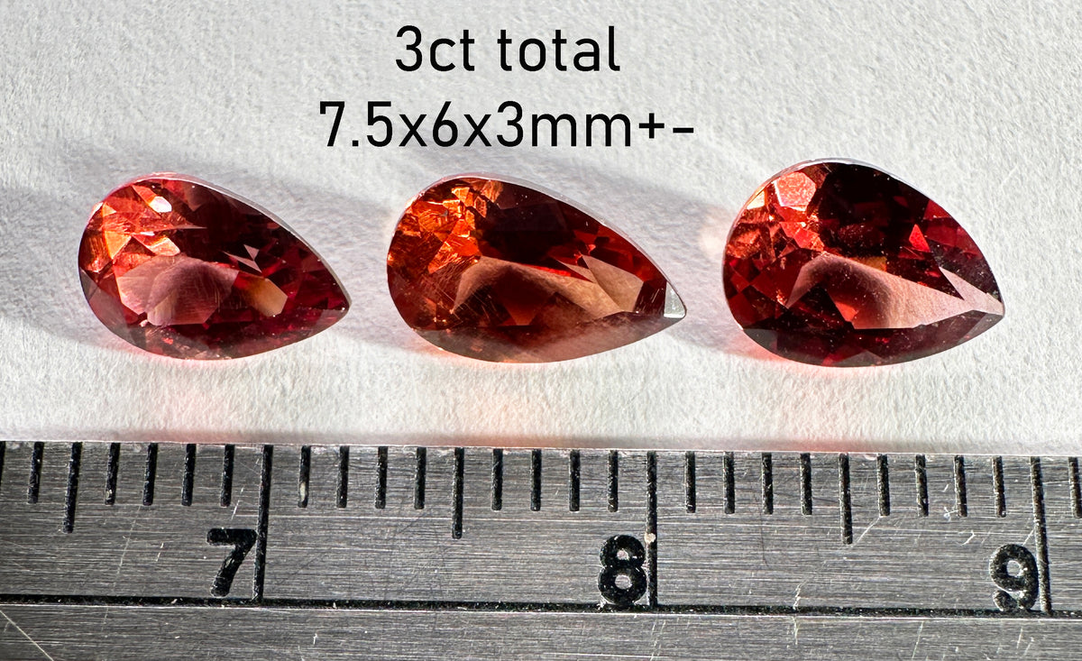 Garnet - Natural - Tanzania - 3ct total