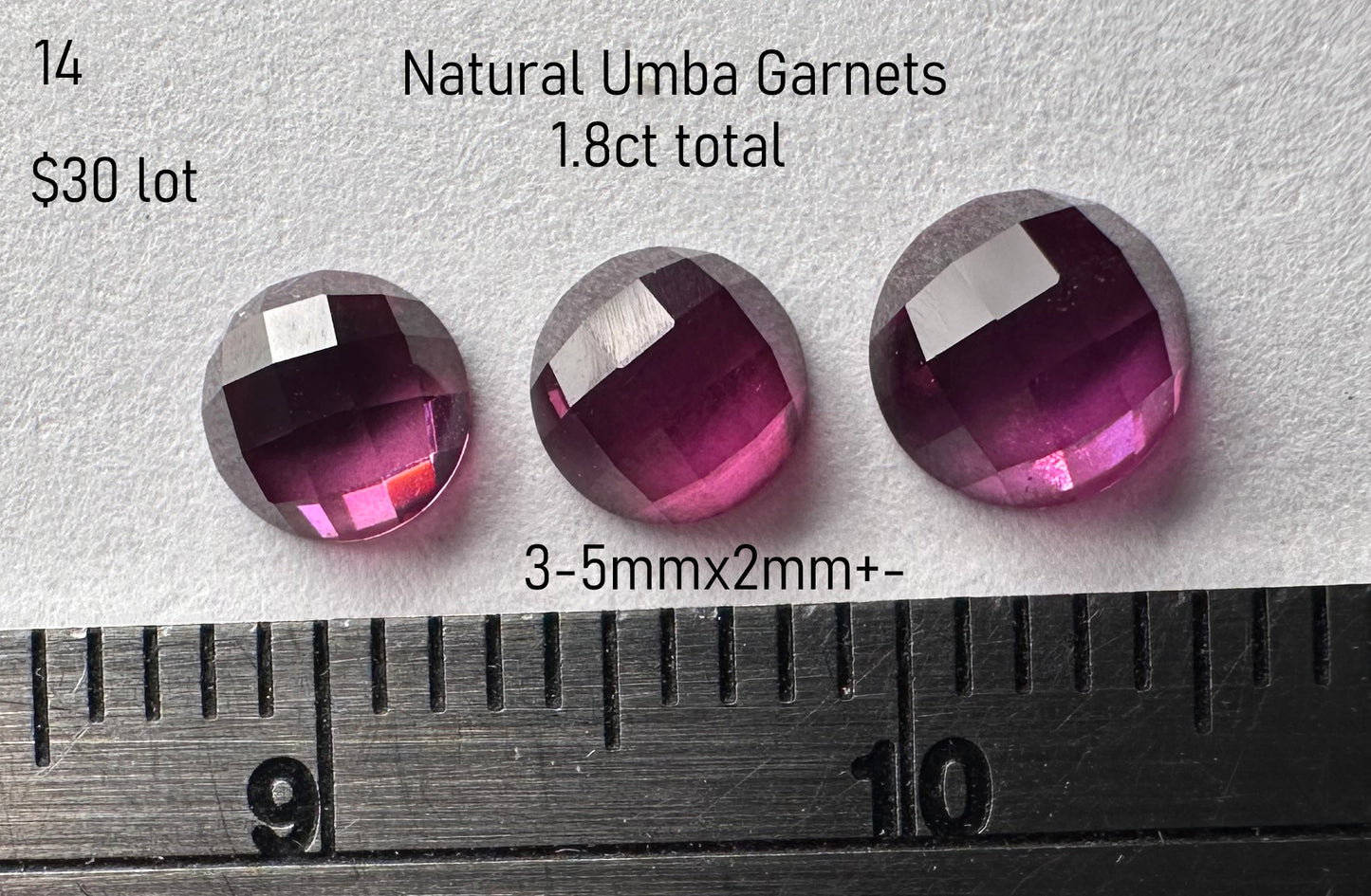 Garnet - Natural - Tanzania - Mahenge - 1.8ct total