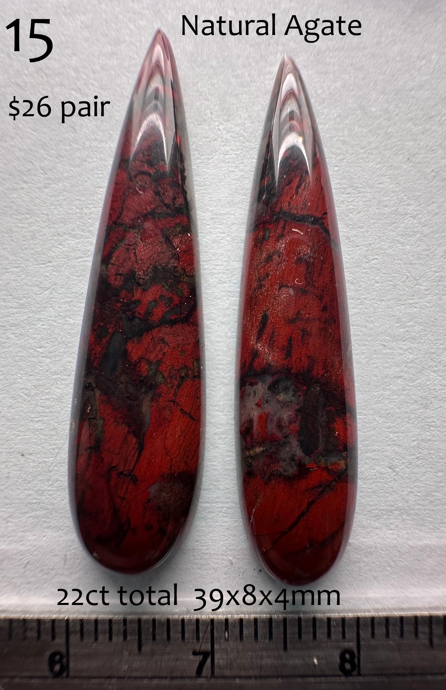 Jasper - Natural - USA - Cabochons - 22ct