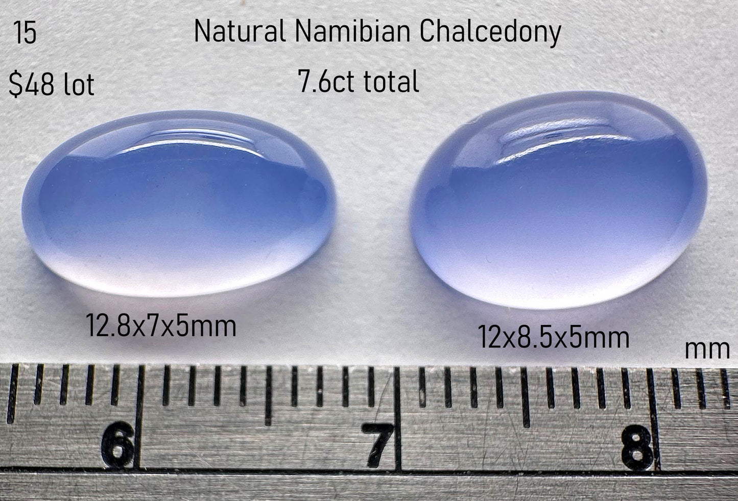 Chalcedony - Natural - Namibia - 7.6ct total