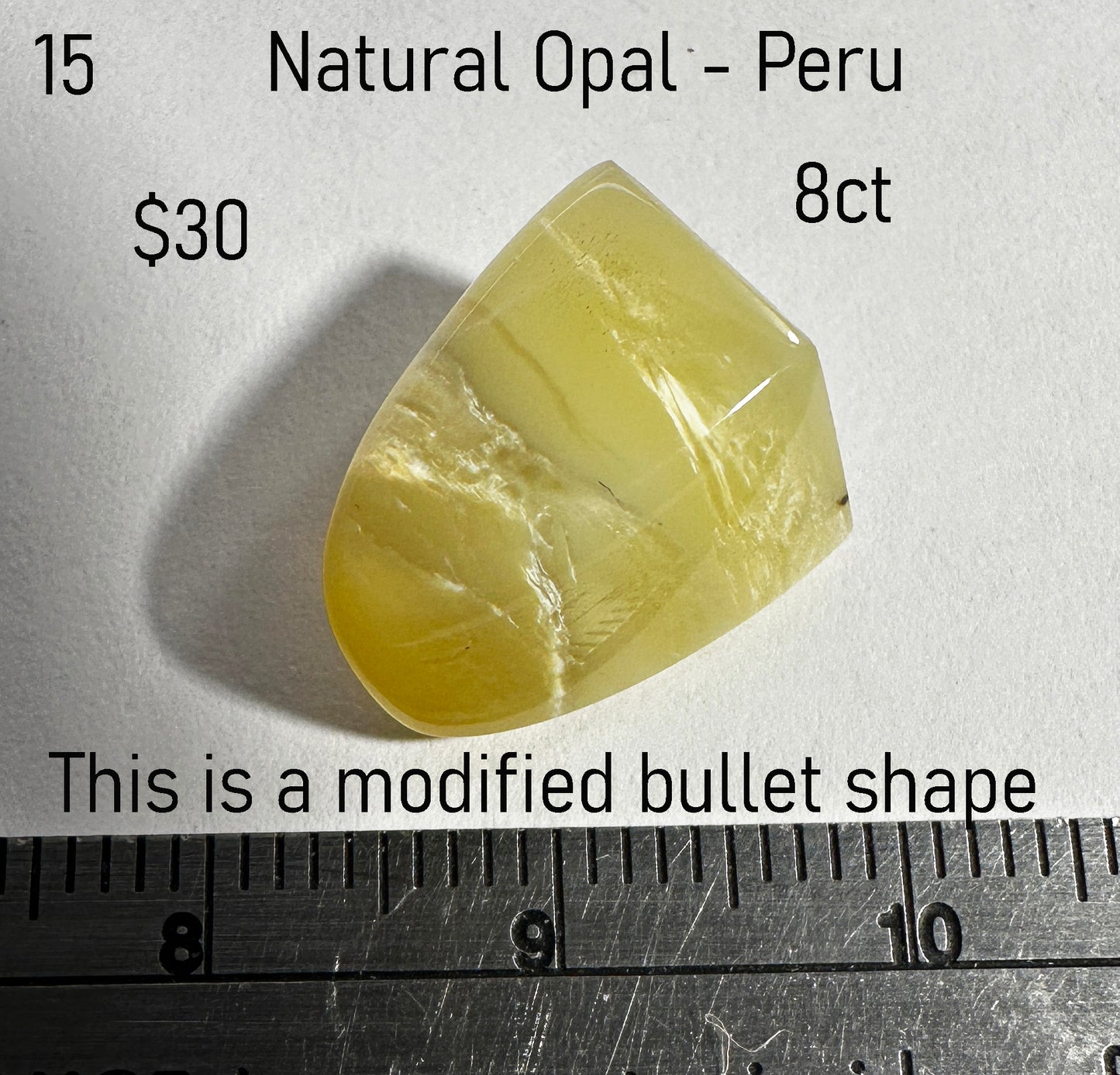Opal - Natural - Peru - 8ct