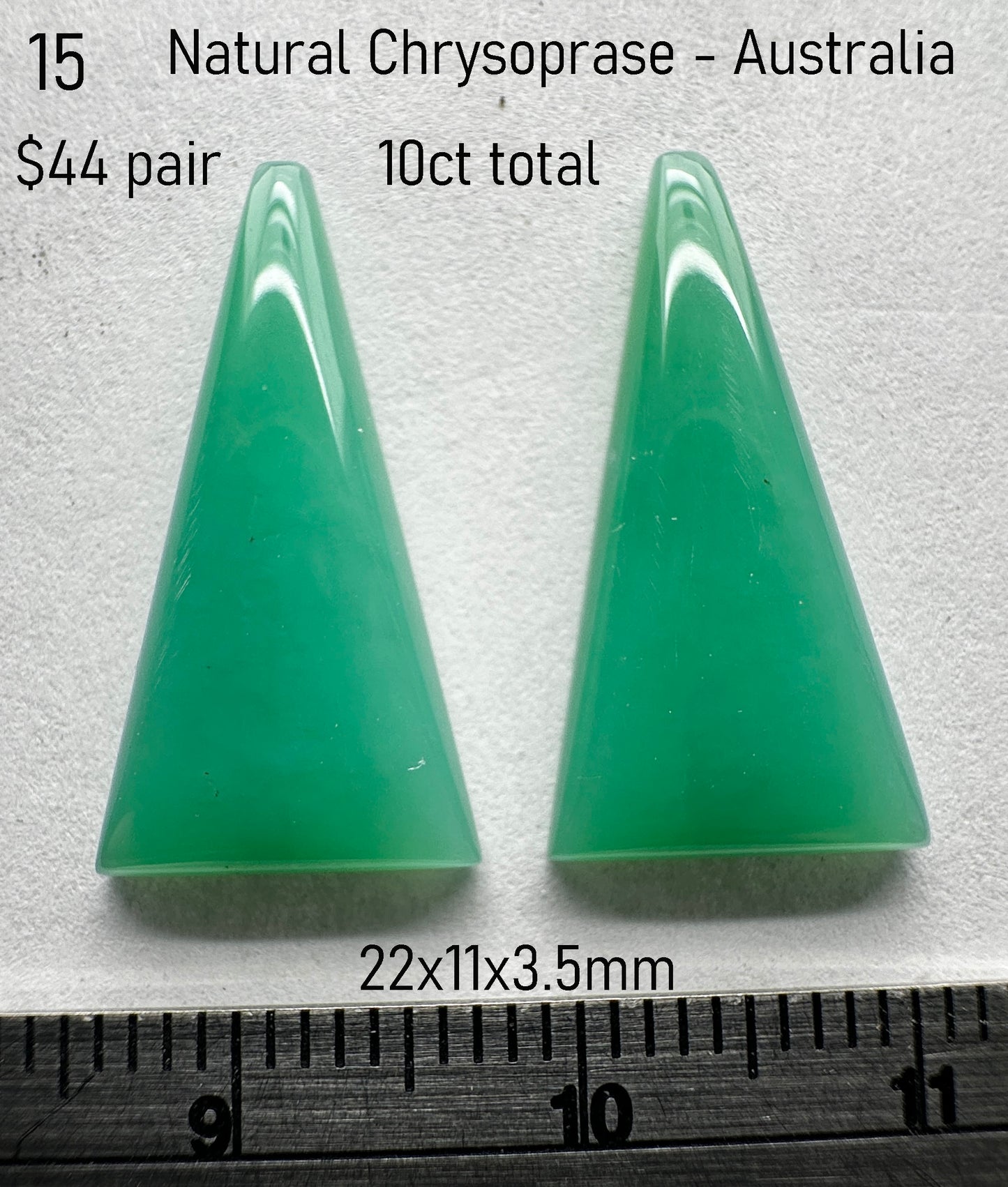Chrysoprase - Natural - Australia - 10ct total