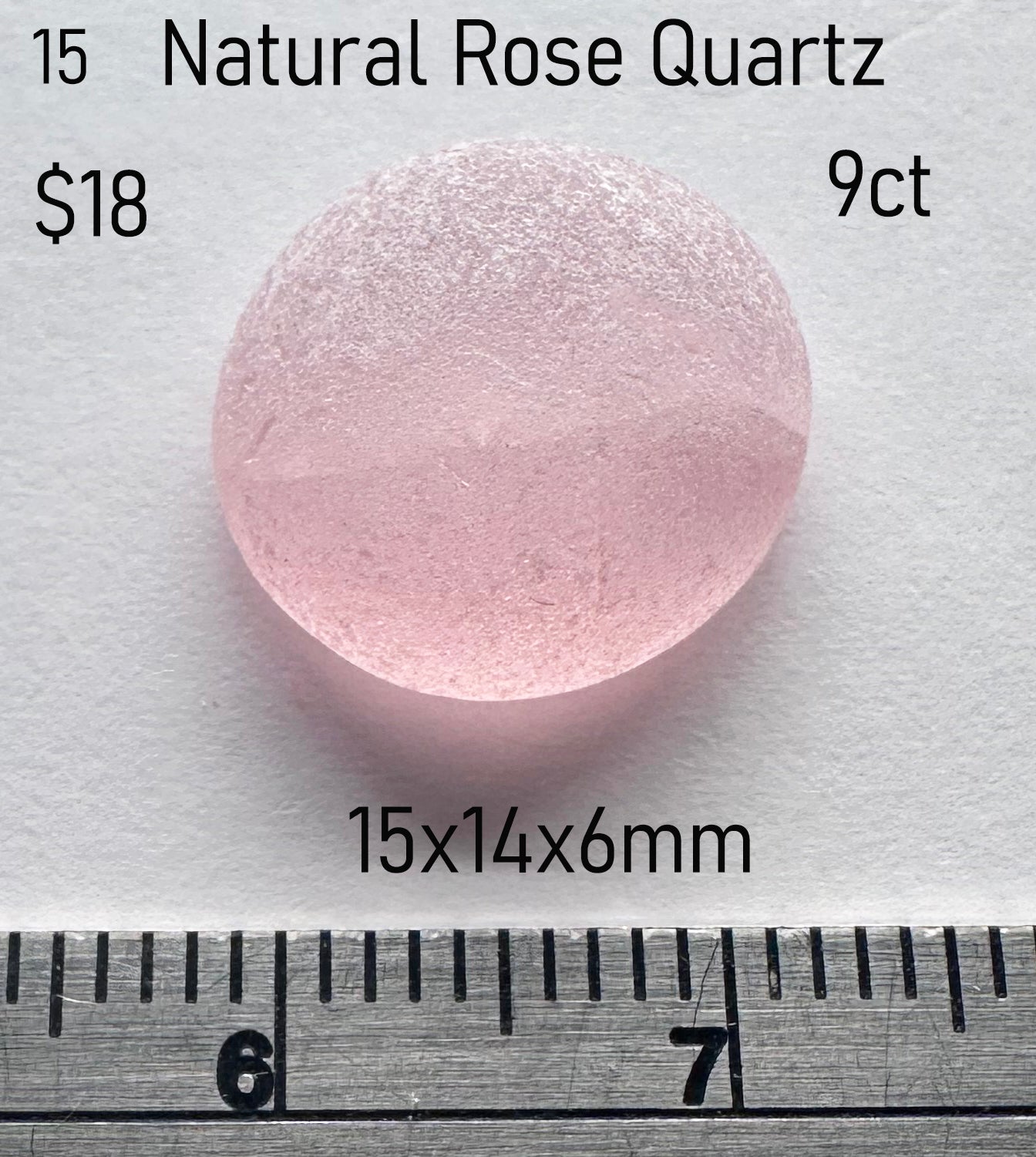 Rose Quartz - Natural - Madagascar - 9ct
