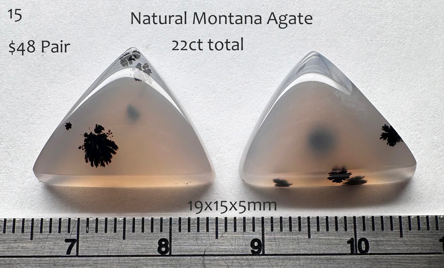 Montana Agate - Natural - Montana - 22ct total