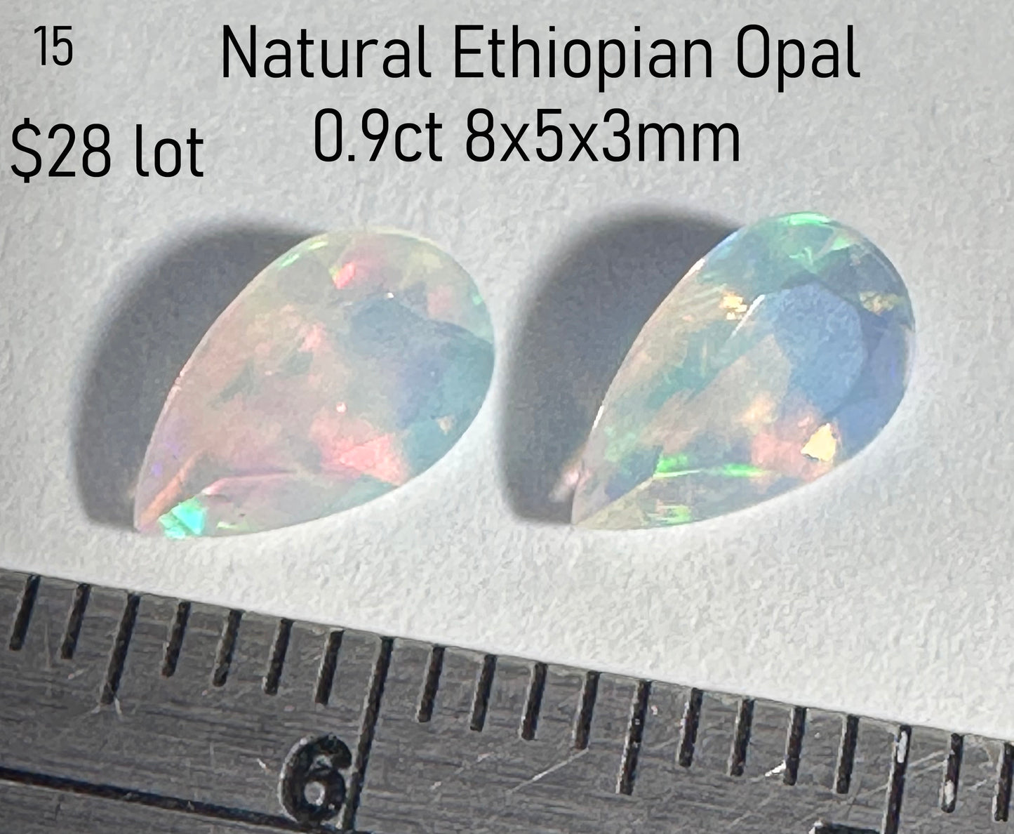 Opal - Natural - Ethiopia - 0.9ct total