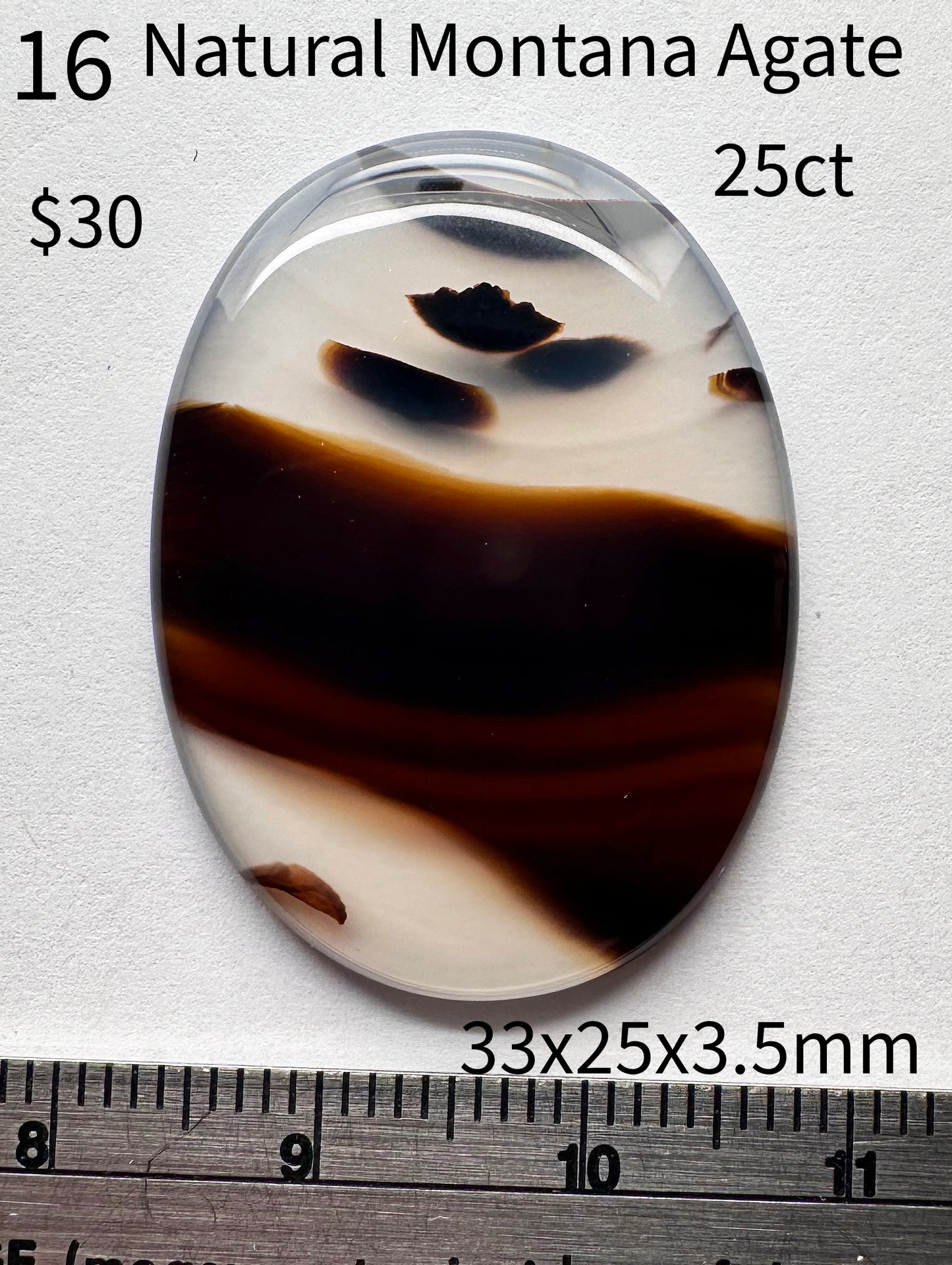 Agate - Natural - Montana - 25ct total