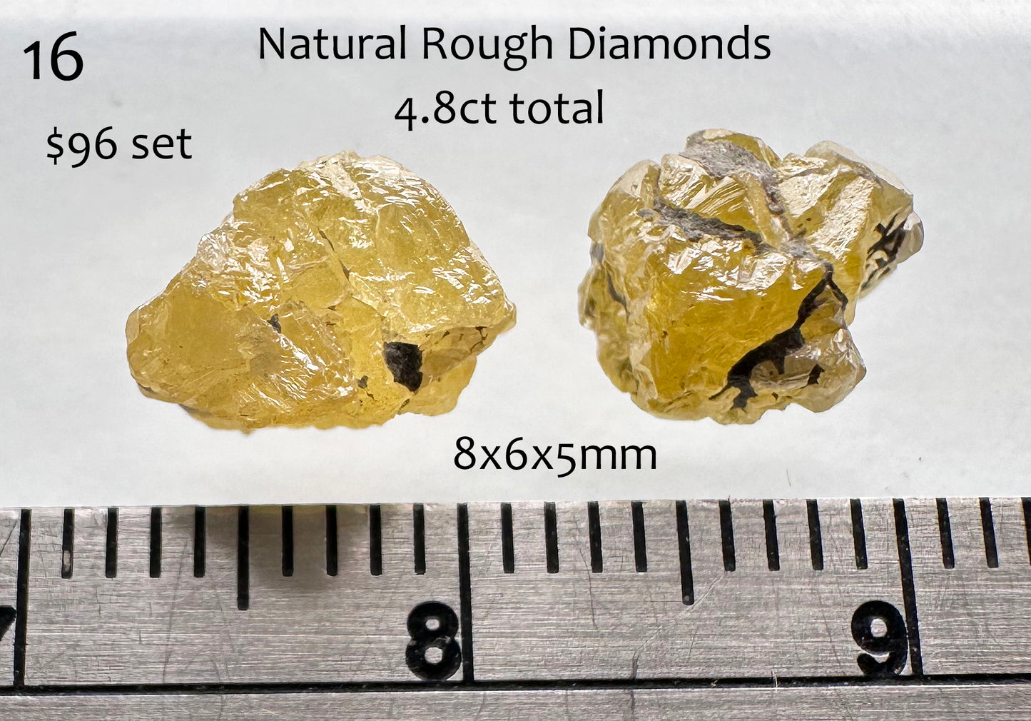 Diamond - Natural - Rough - DRC - 4.8ct total