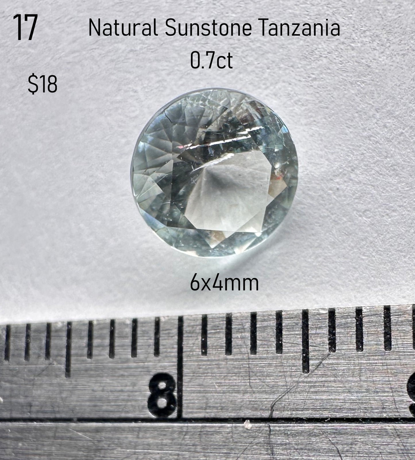 Sunstone - Natural - Tanzania - 0.76ct total