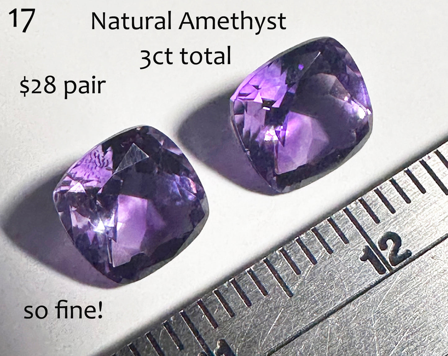 Amethyst - Natural - Faceted - Bolivia - 3ct