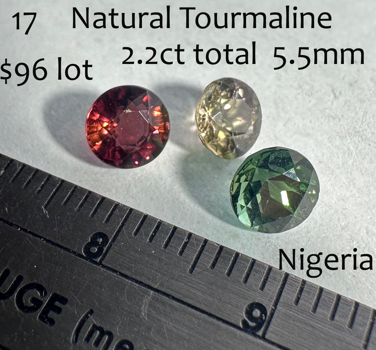 Tourmaline - Natural - Nigeria - faceted - 2.2ct