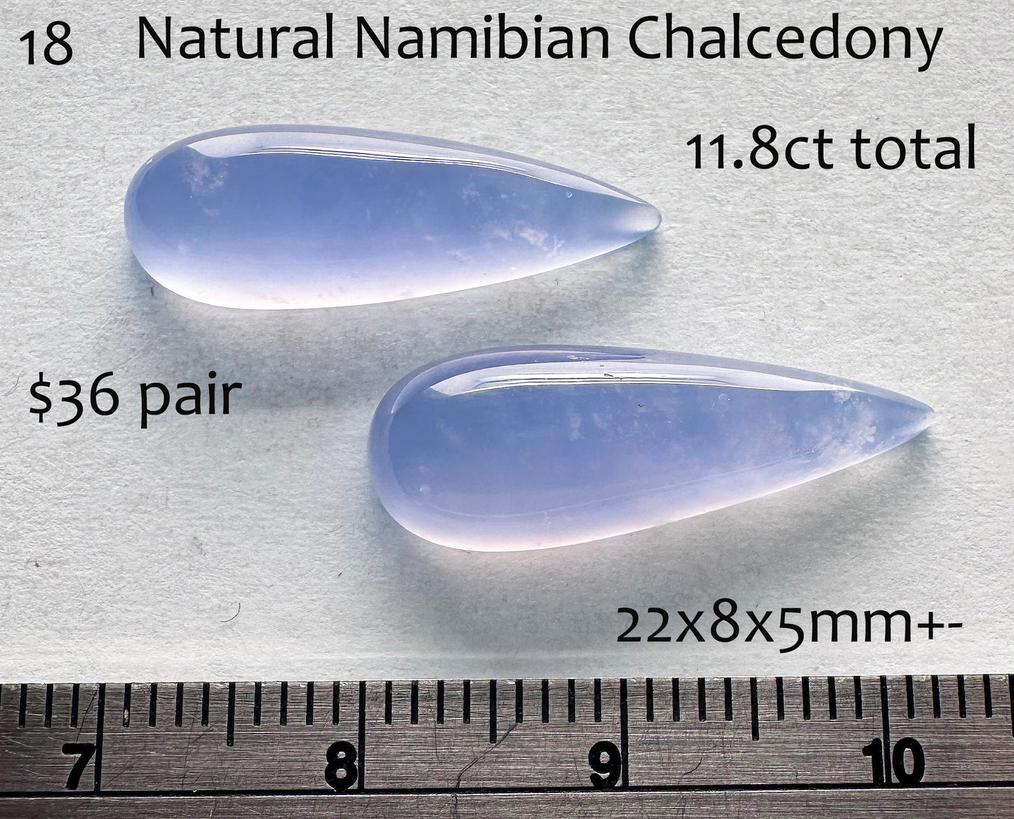 Chalcedony - Natural - Namibia - 11.8ct