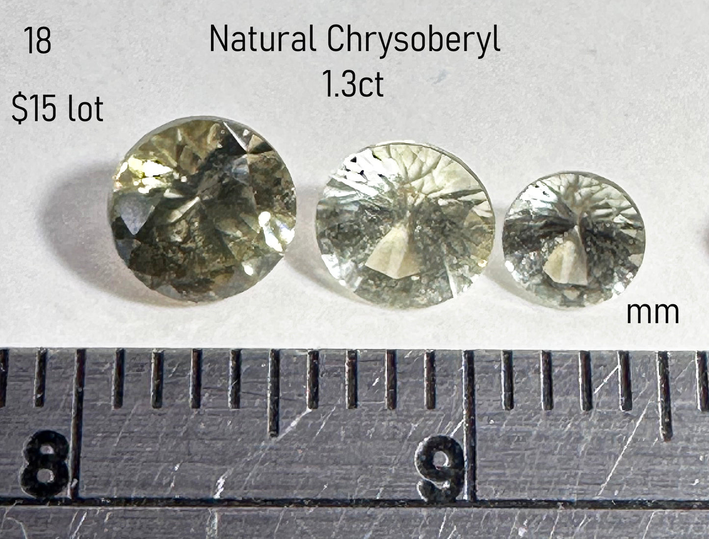 Chrysoberyl - Natural - Tanzania - 1.3ct total