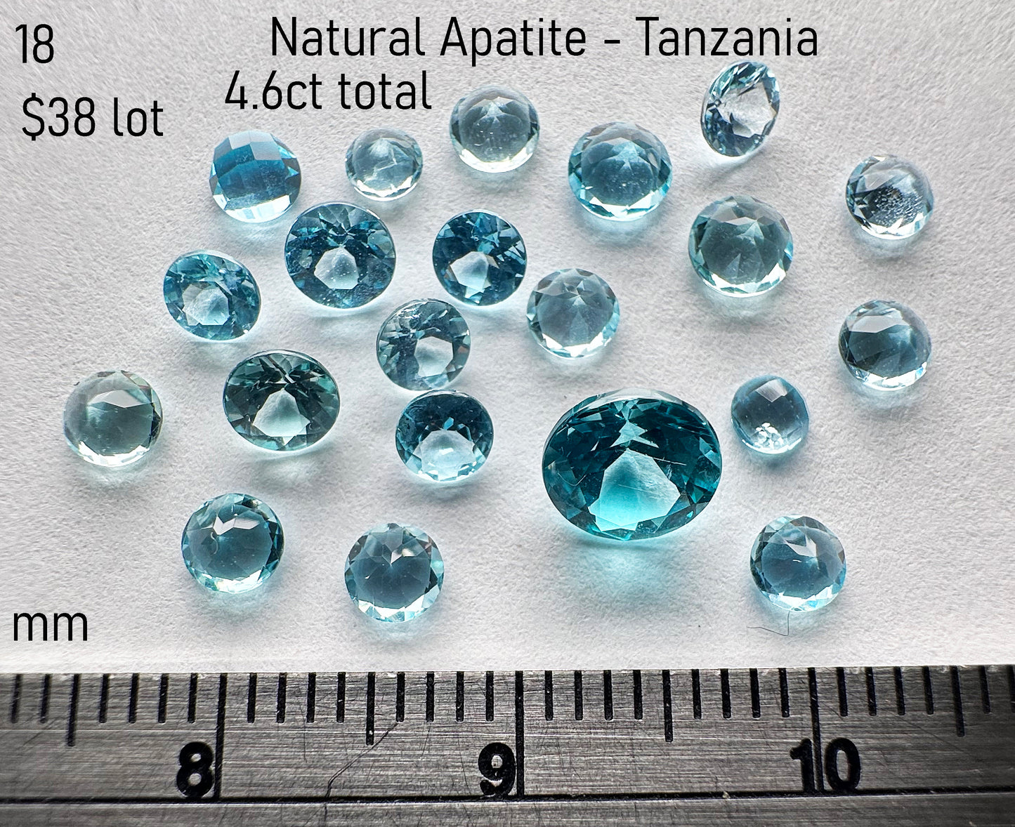 Apatite - Natural - 4.6ct total