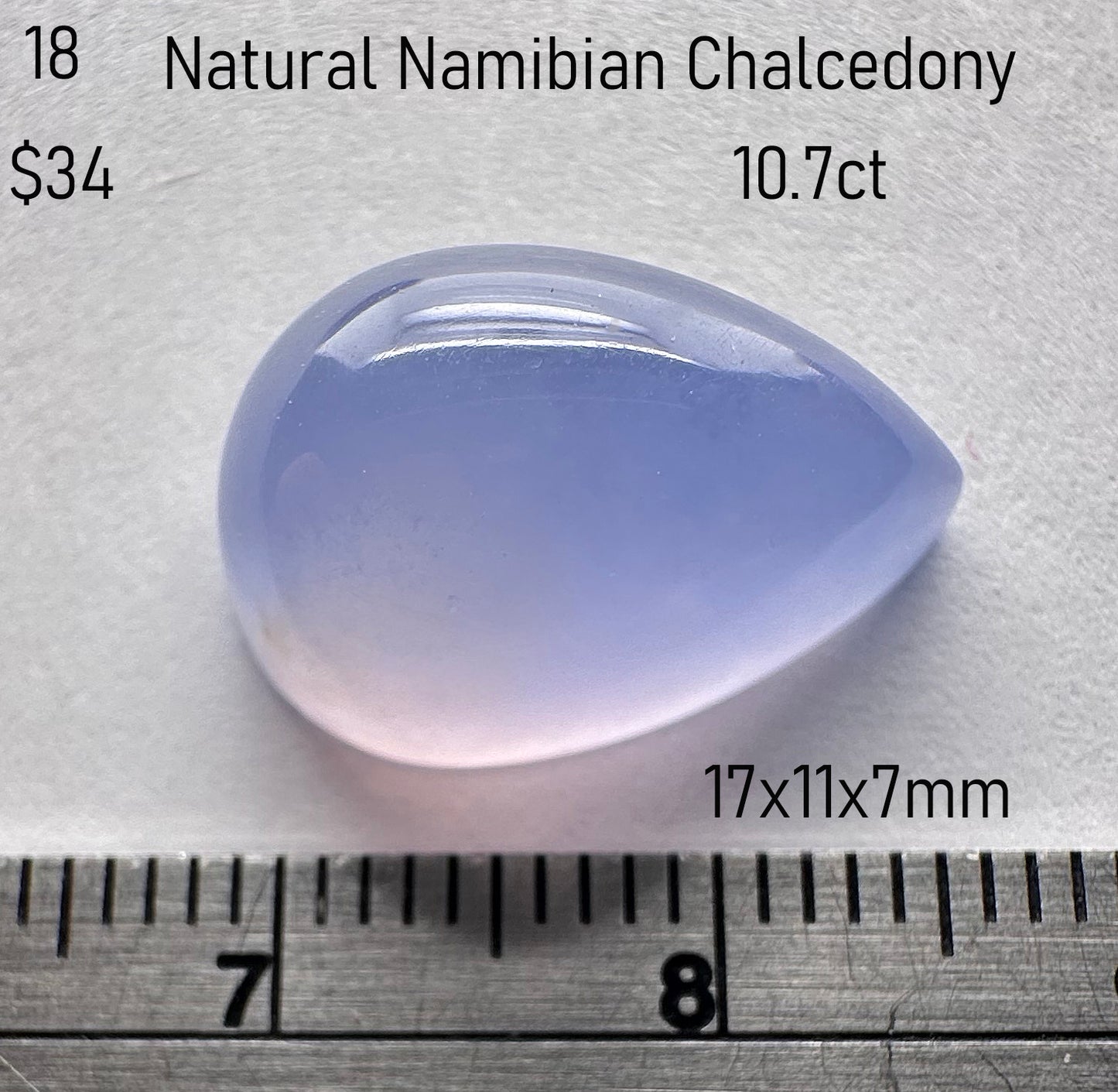 Chalcedony - Natural - Namibia - 10.7ct total