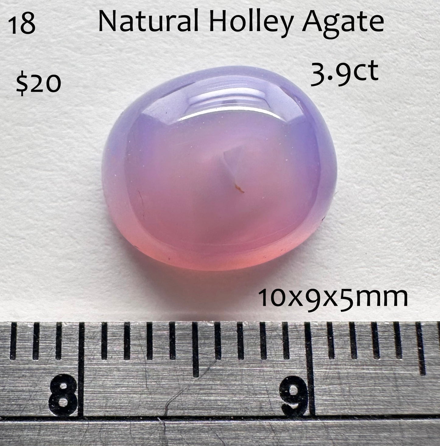 Chalcedony - Natural - Holley Agate - 3.9ct