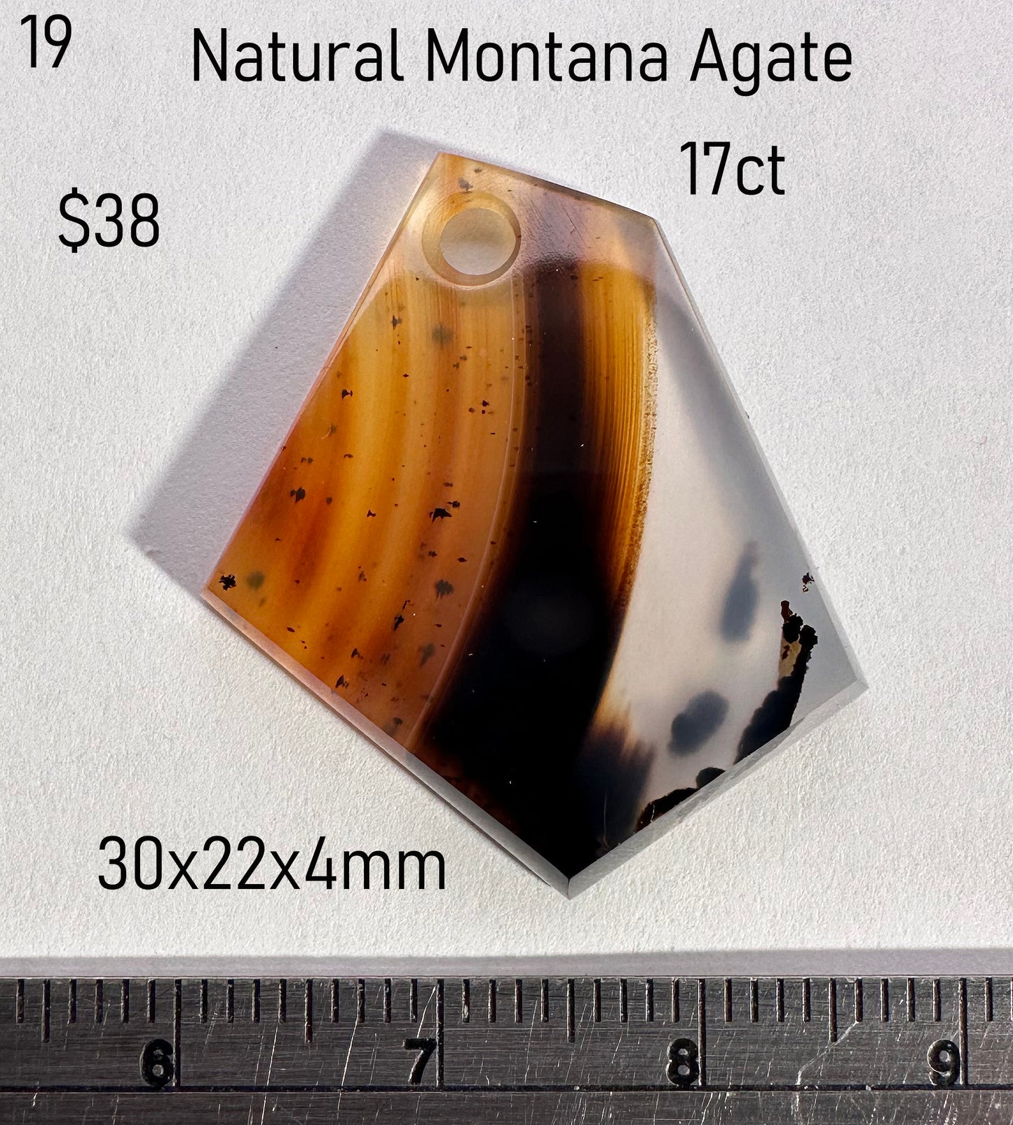Agate - Natural - Montana - 17ct