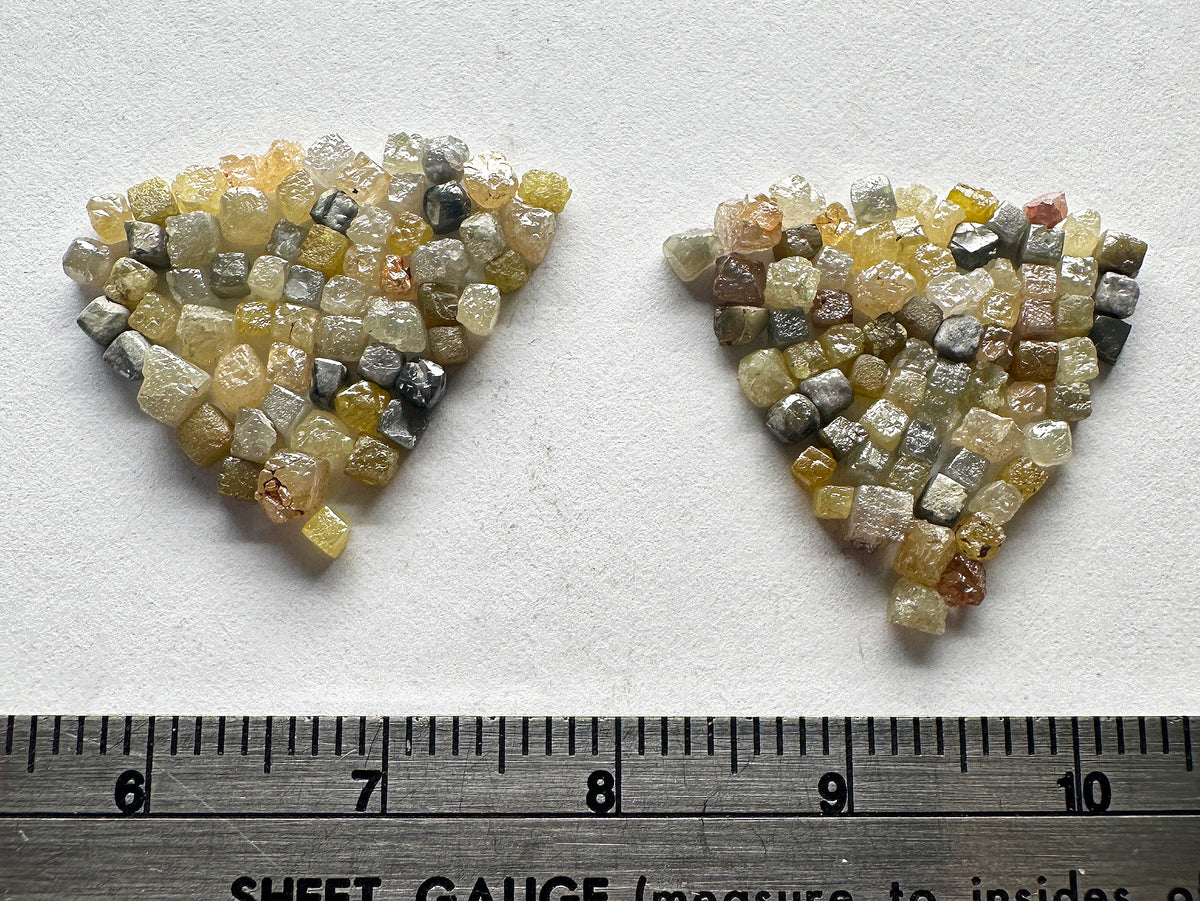 Diamond - Natural - Cube - DRC - 12ct total