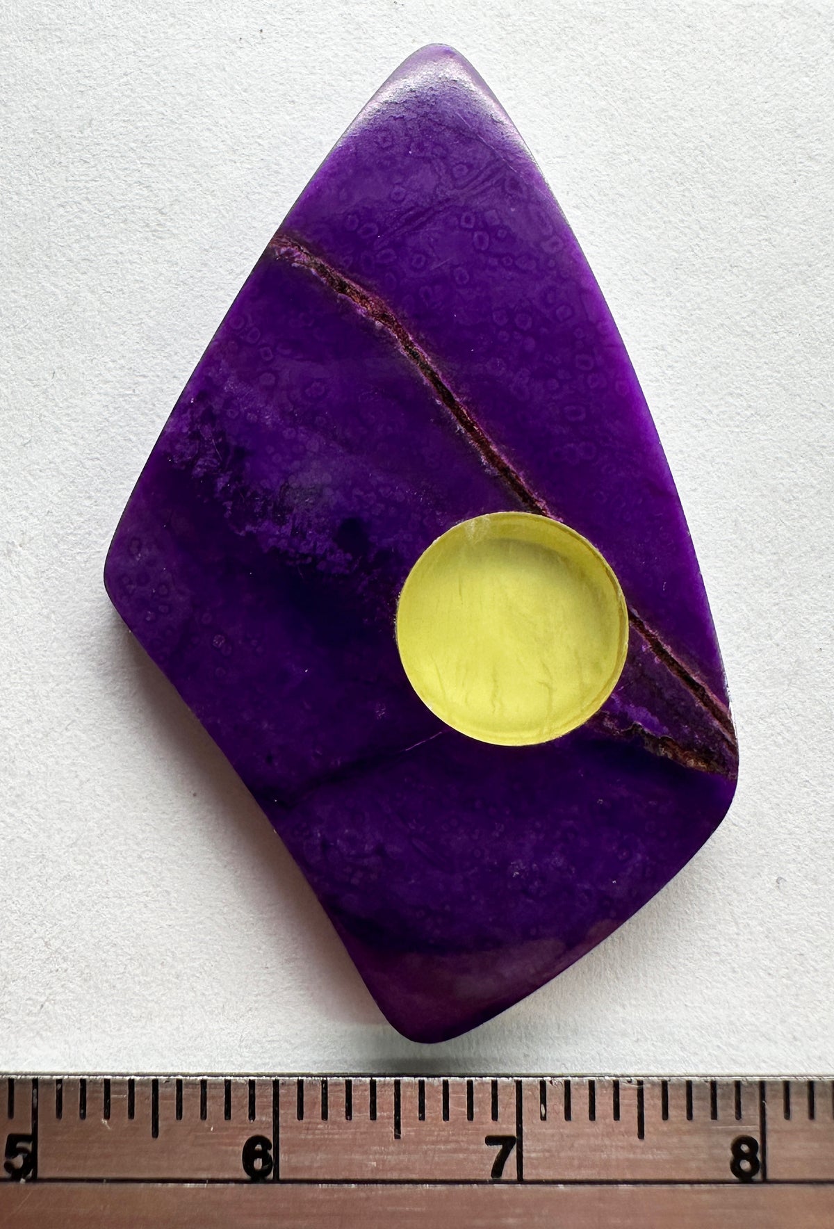 Sugilite - Natural - South Africa - with Phrenite - Natural 28ct