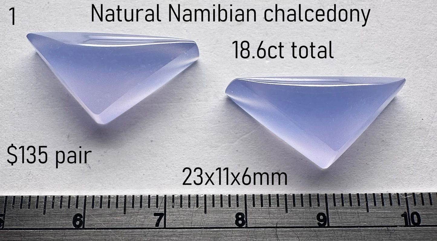 Chalcedony - Natural - Namibia - 18.6ct total