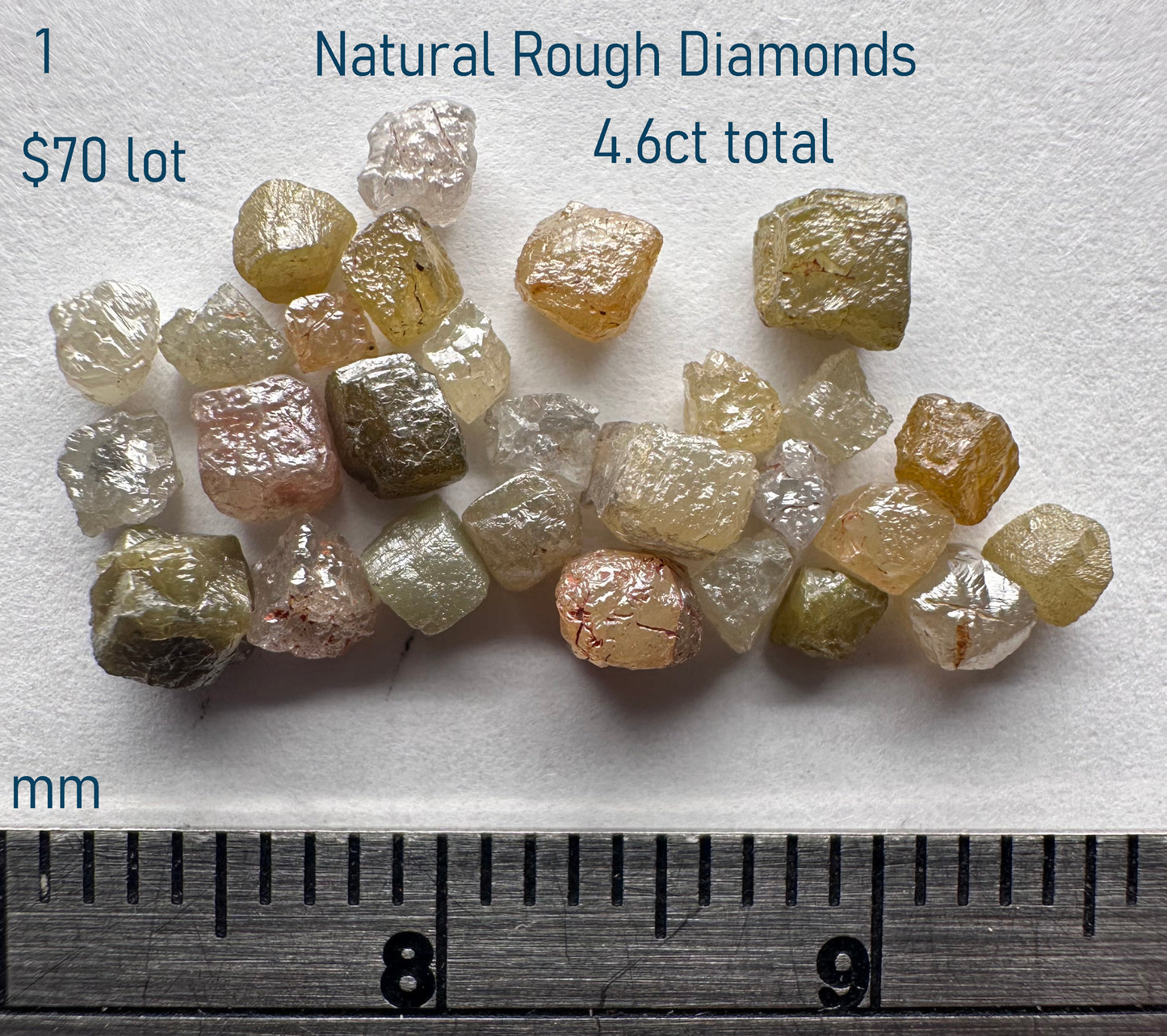 Rough Diamond - Natural - DRC - 4.6ct total