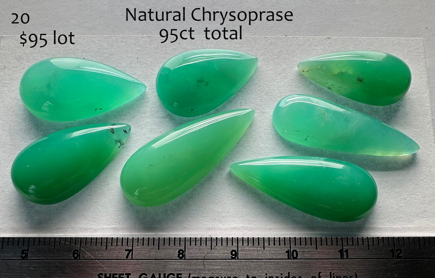 Chrysoprase - Natural - Cabochon - Australia - 95ct