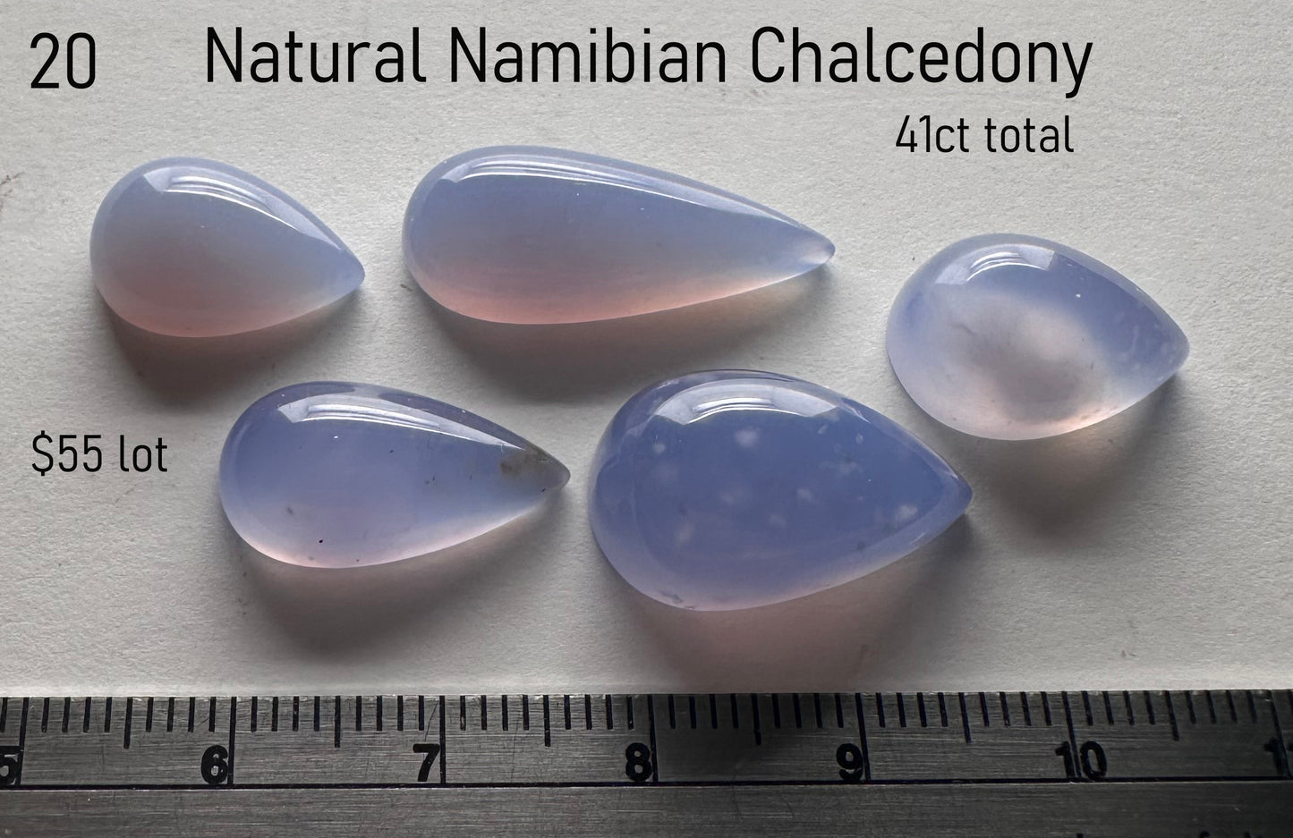 Chalcedony - Natural - Namibia - 41ct total