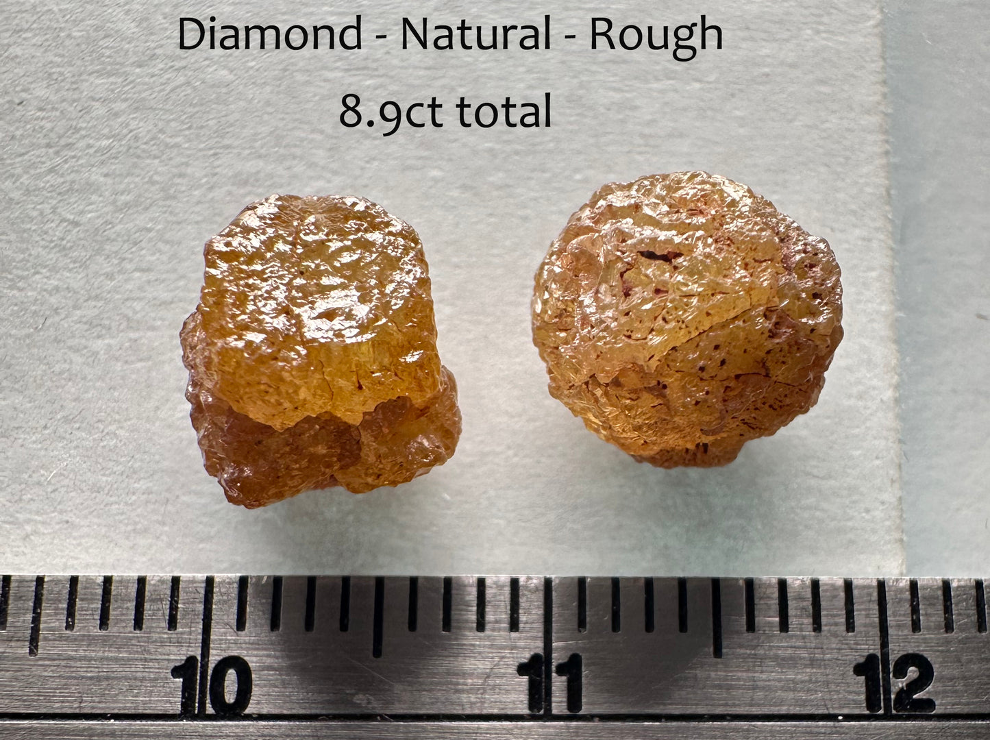 Diamond - Rough - Natural - 8.9ct total