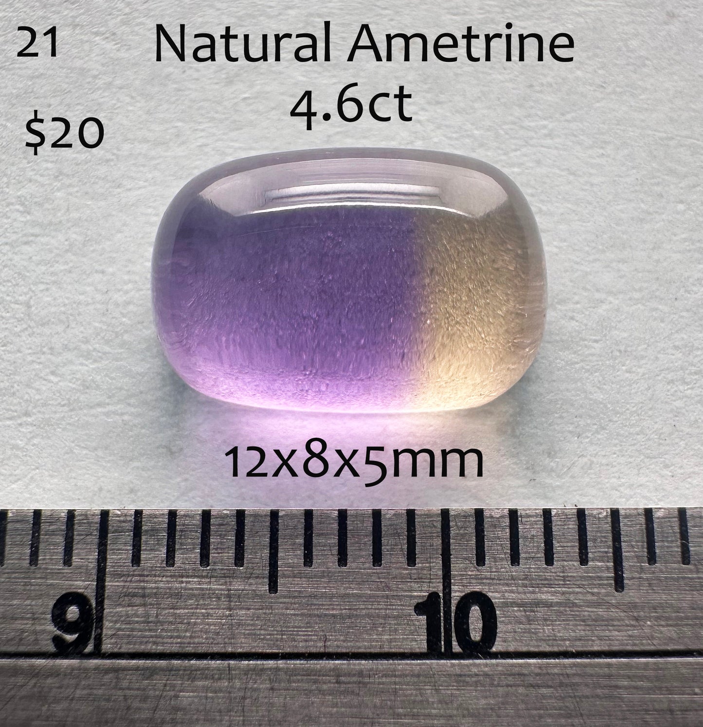 Ametrine - Natural - Cabochon - Bolivia - 4.6ct