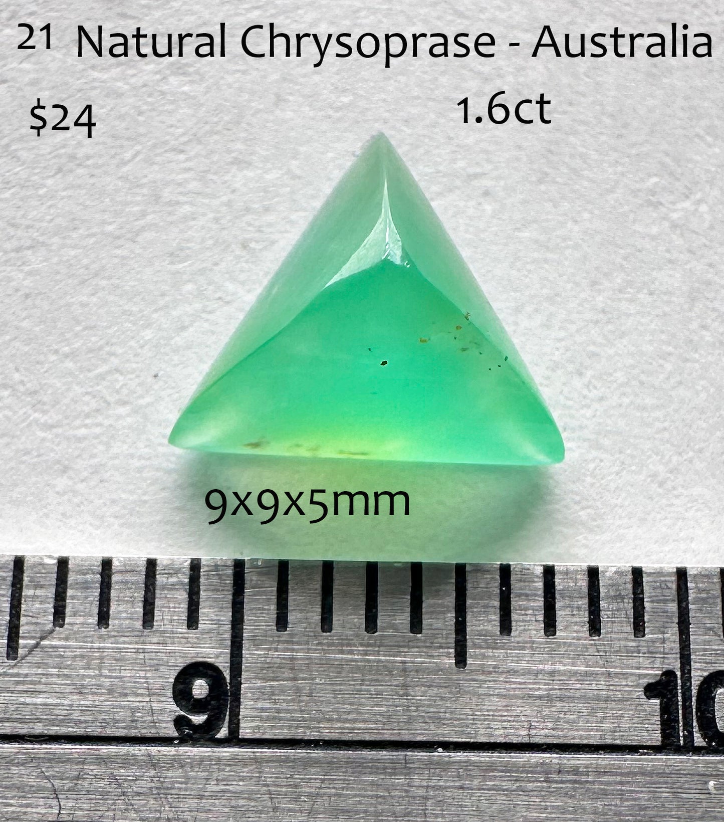 Chrysoprase - Natural - Australia - 1.6ct total