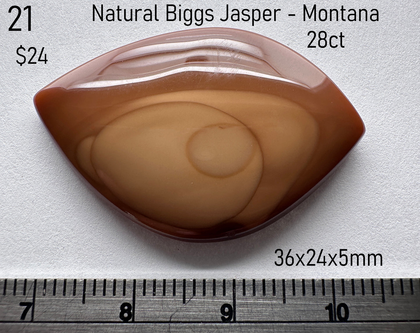 Jasper - Natural - Biggs - Montana - 28ct