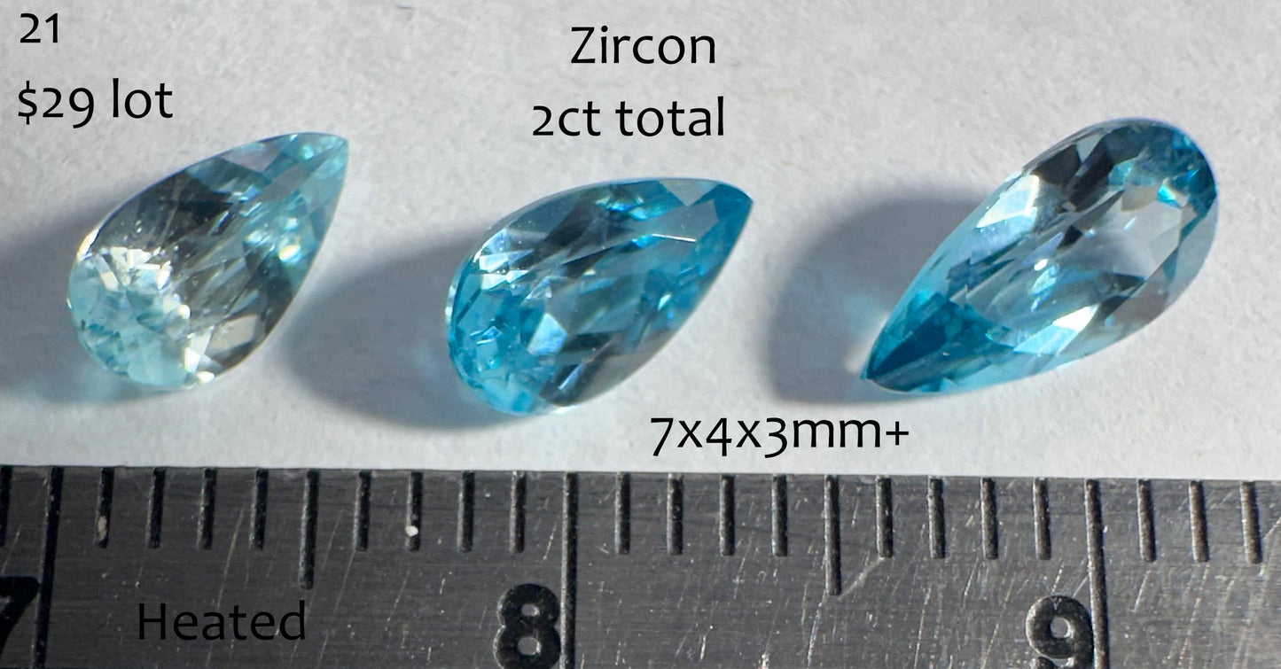 Zircon - Heated - Cambodia - Faceted - 2ct