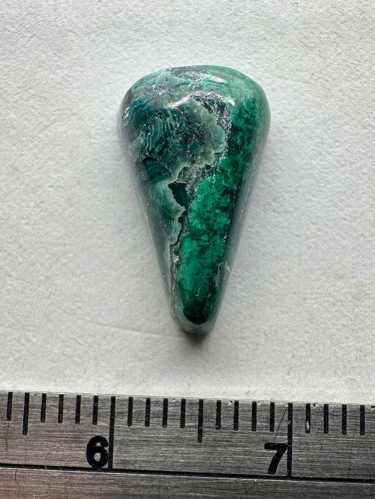 Gem Silica - Natural - Arizona - 36ct with Malachite