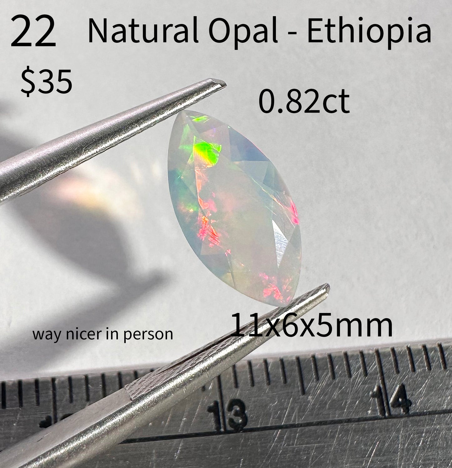 Opal - Natural - Ethiopia - 0.82ct total
