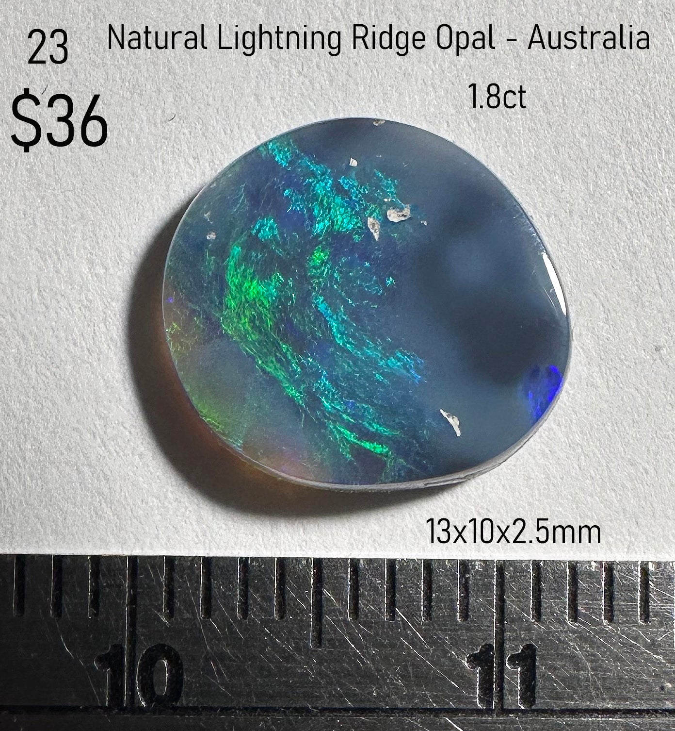 Opal - Natural - Lightning Ridge - Australia - 1.8ct