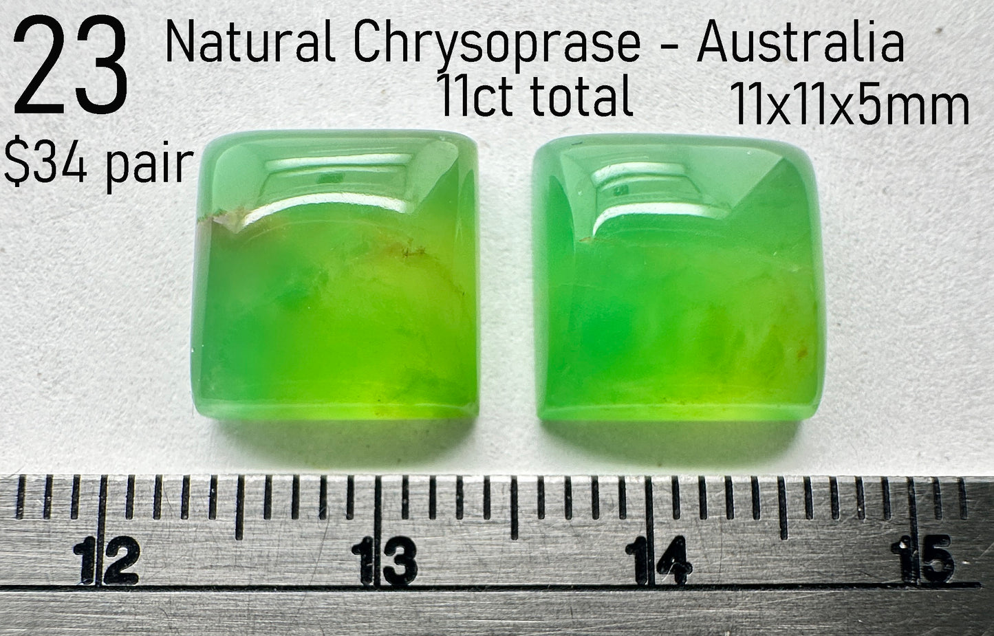 Chrysoprase - Natural - Australia - 11ct