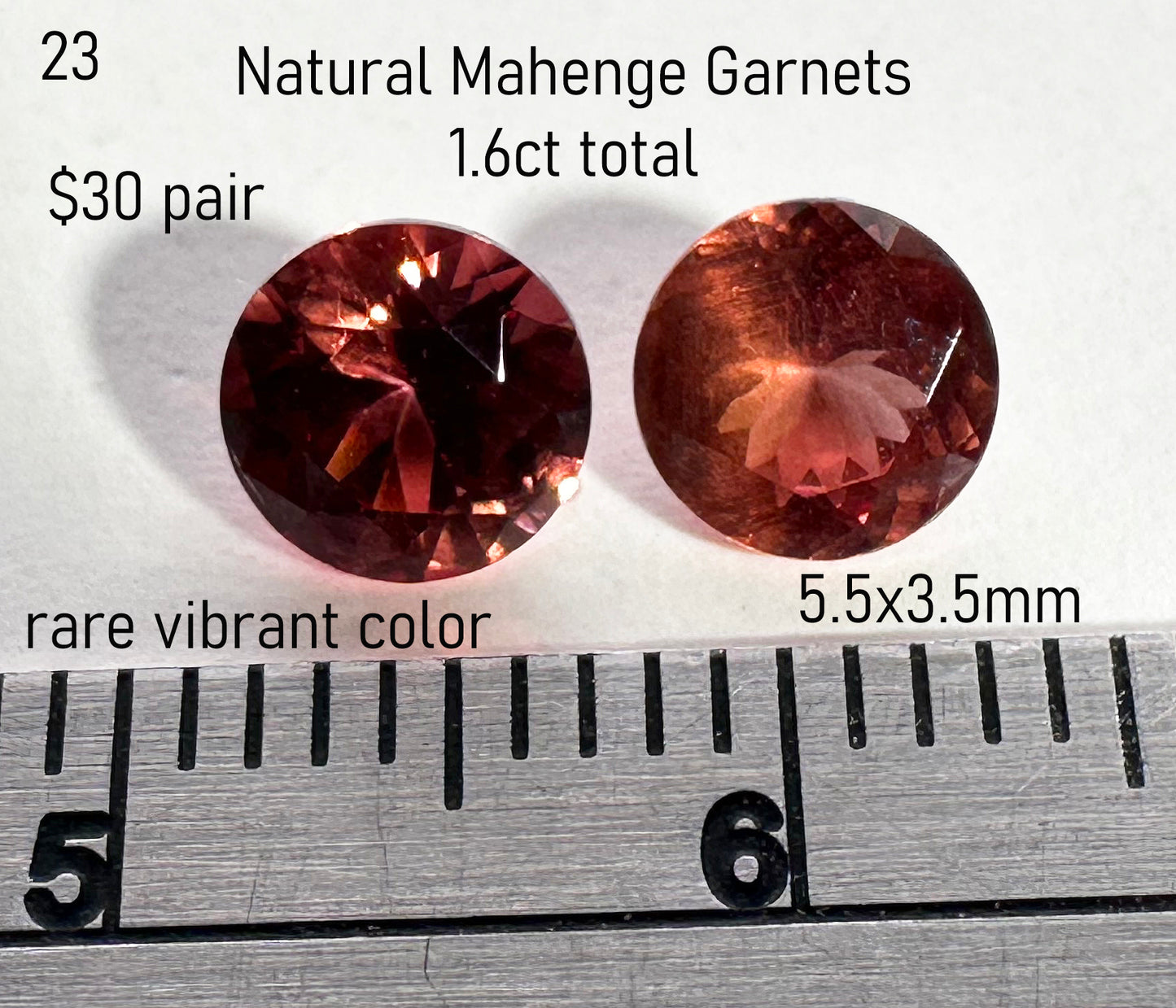 Garnet - Natural - Tanzania - Mahenge- 1.6ct Total