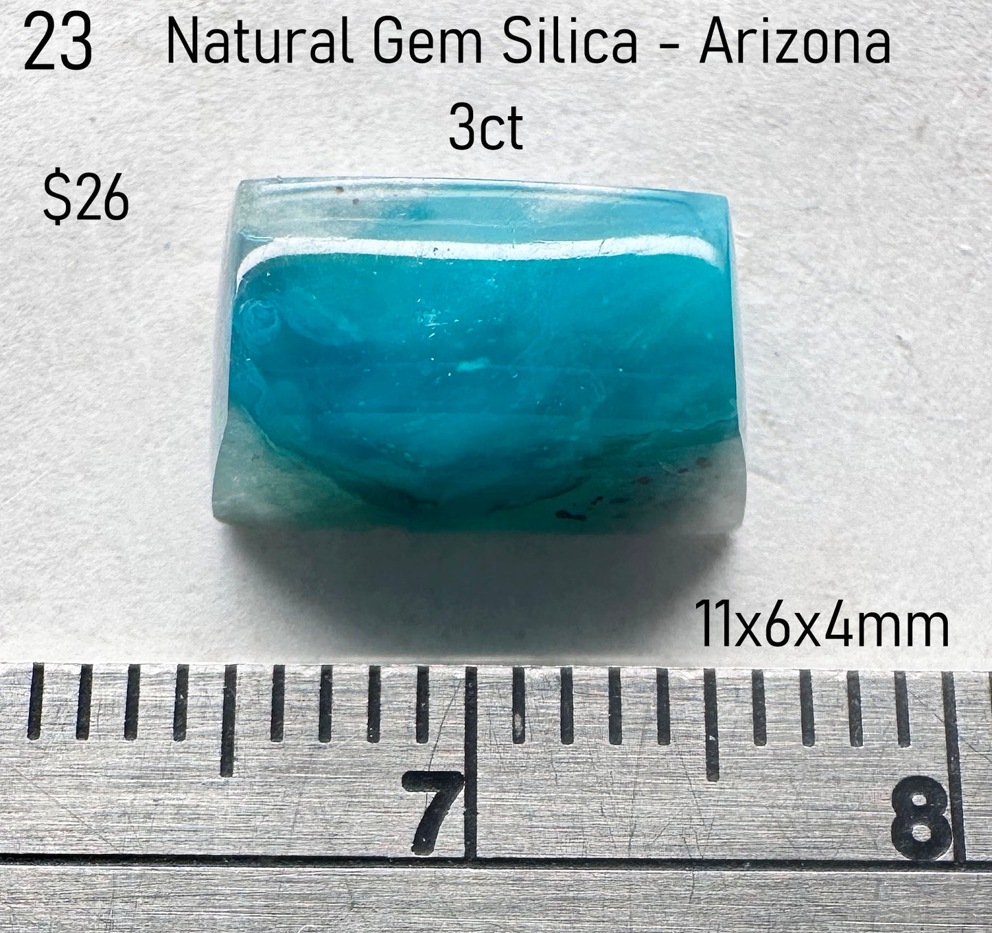 Gem Silica - Natural - Arizona - 3ct