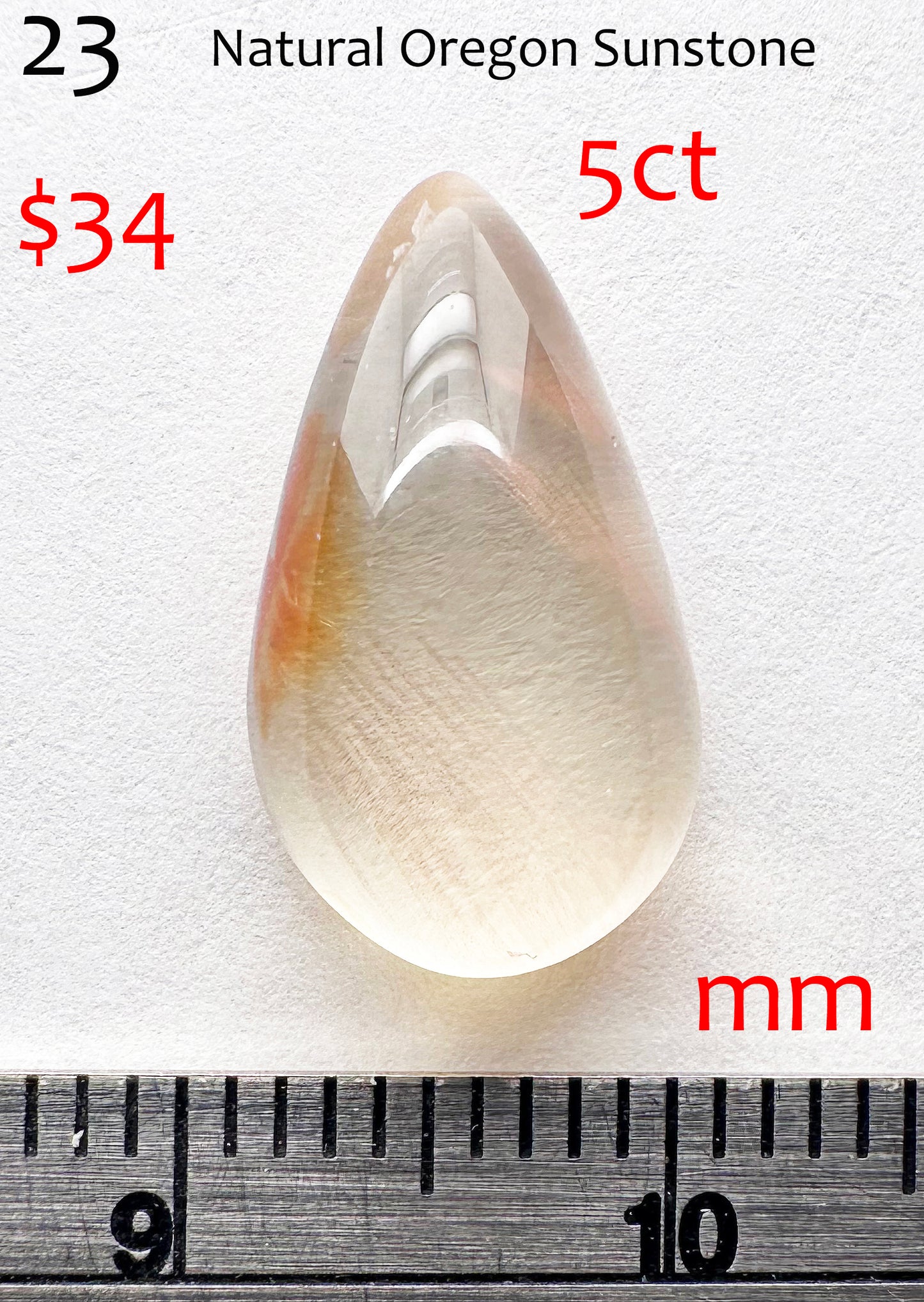 Sunstone - Natural - Oregon - 5ct